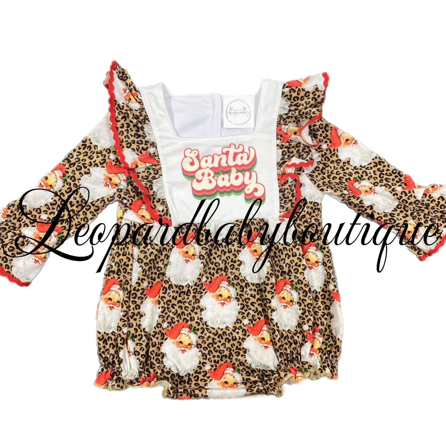 Santa baby romper