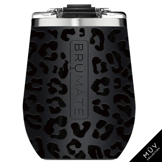 Black Onyx Leopard BruMate Uncork'd XL