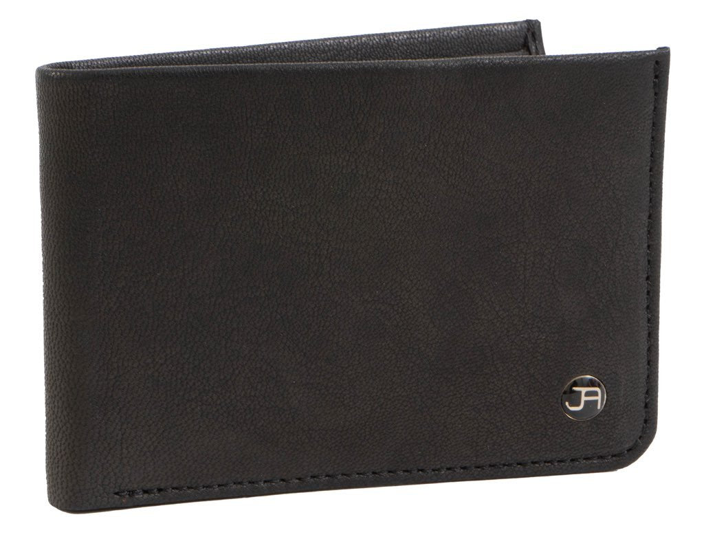 BLACK JACK ABRAHAMS GOAT NAPPA LEATHER BI-FOLD COMPACT WALLET