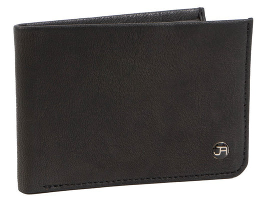 BLACK JACK ABRAHAMS GOAT NAPPA LEATHER BI-FOLD COMPACT WALLET