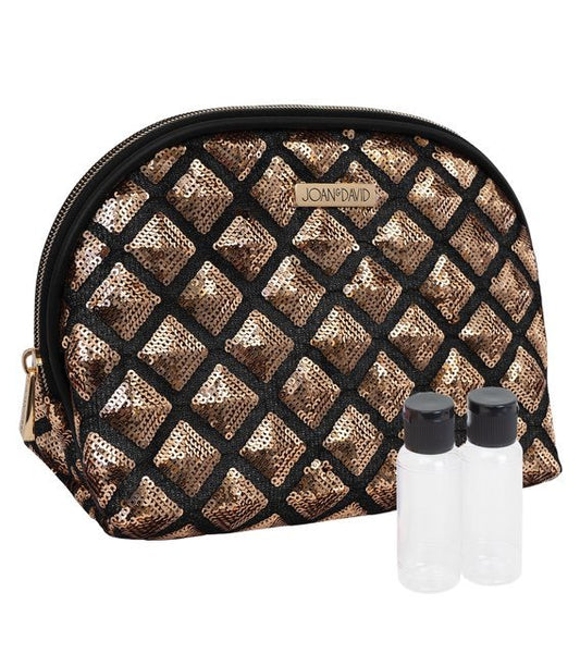 Bronze Joan & David Sequin Cosmetic Case
