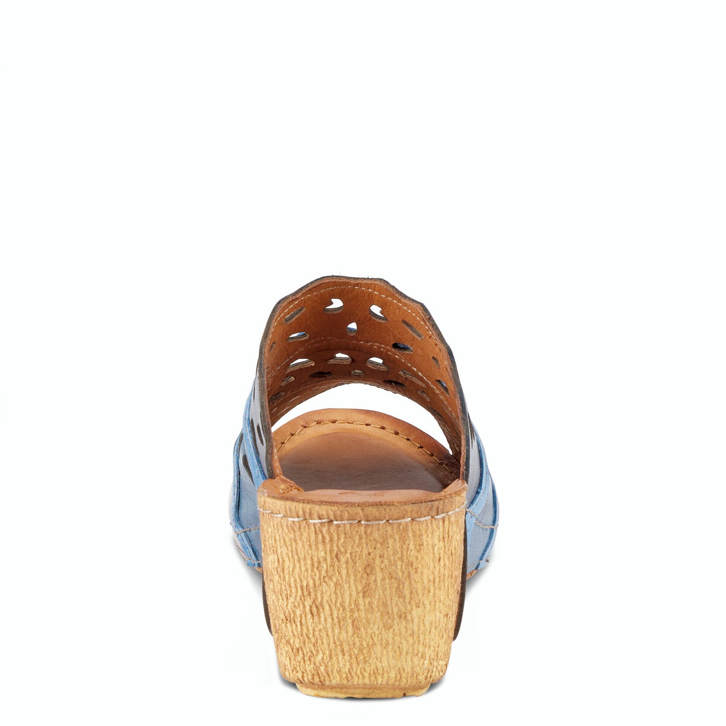 FOOTY Blue Multi Sandal by Spring Step