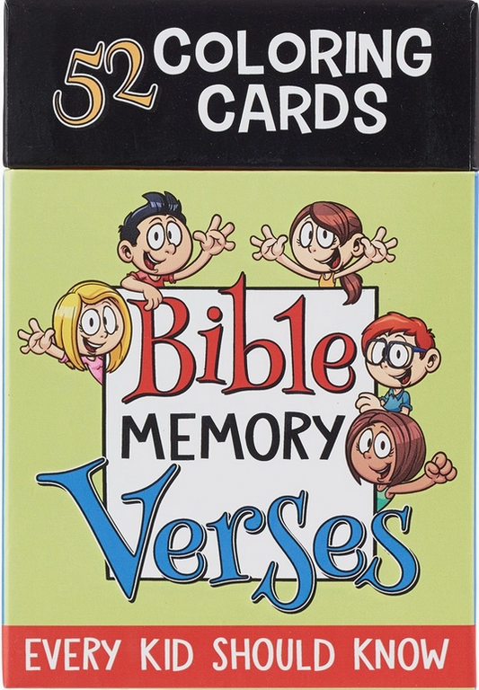 52 Bible Memory Verses Every Kid Should Know Coloring Cards