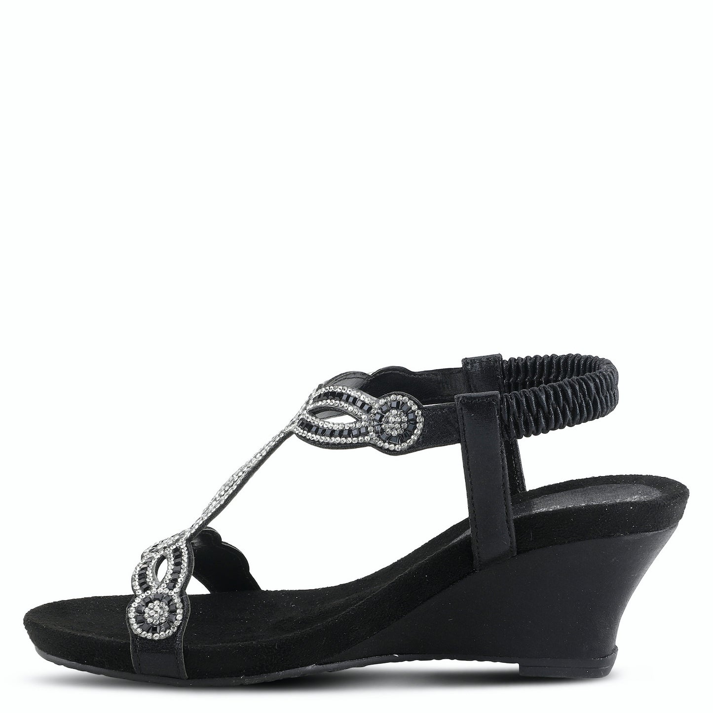 Shining Black Sandal by Patrizia