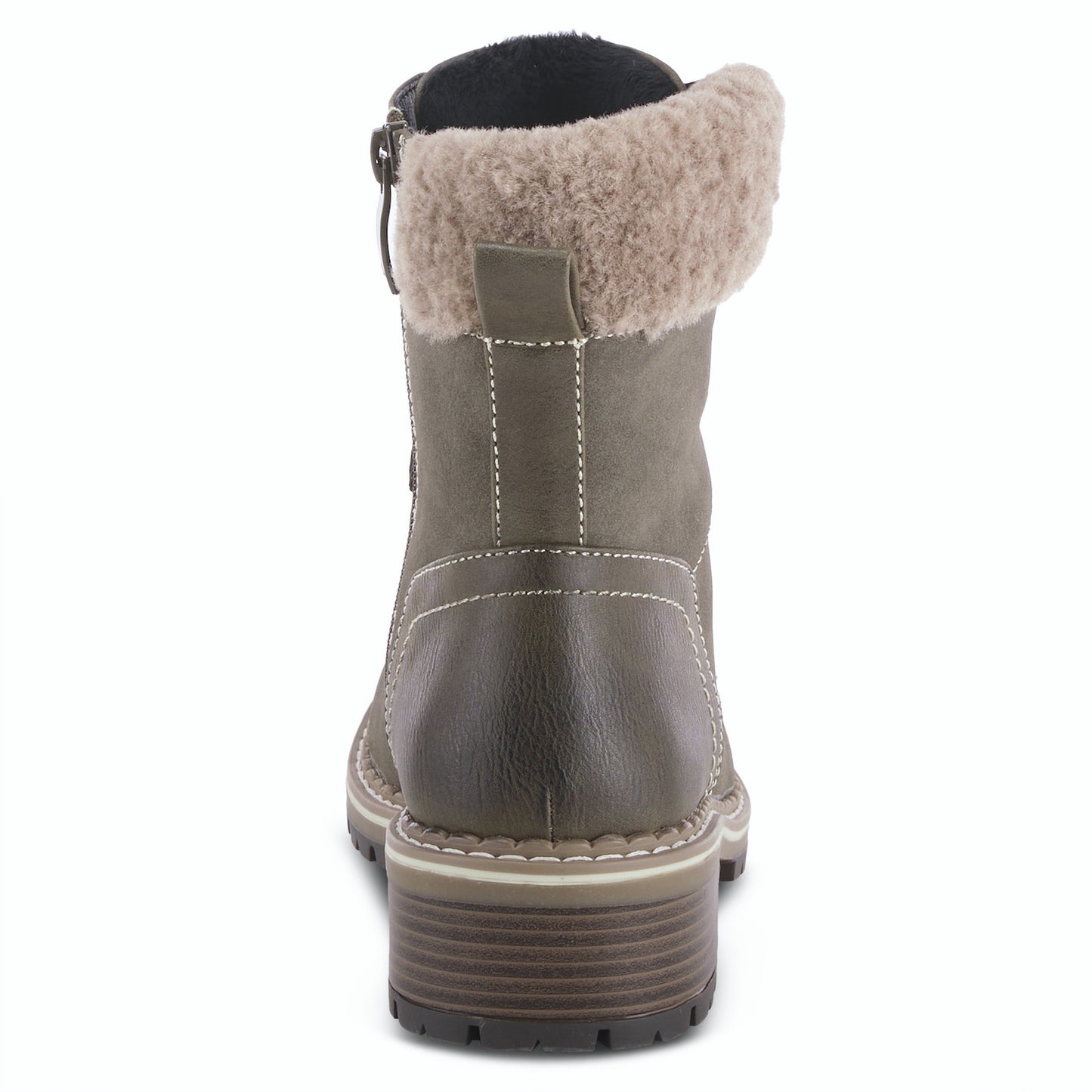 Jordyn Boot By Patrizia - Fur Ankle Boot - Olive Green