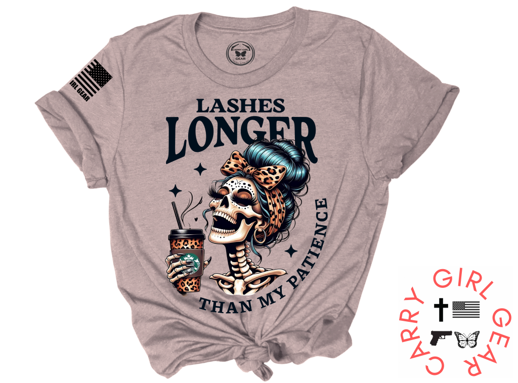 LASHES LONGER THAN MY PATIENCE TEE