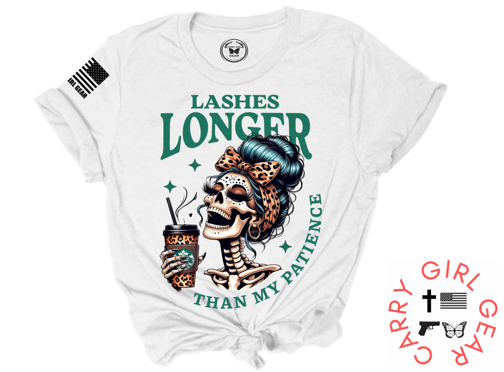 LASHES LONGER THAN MY PATIENCE TEE