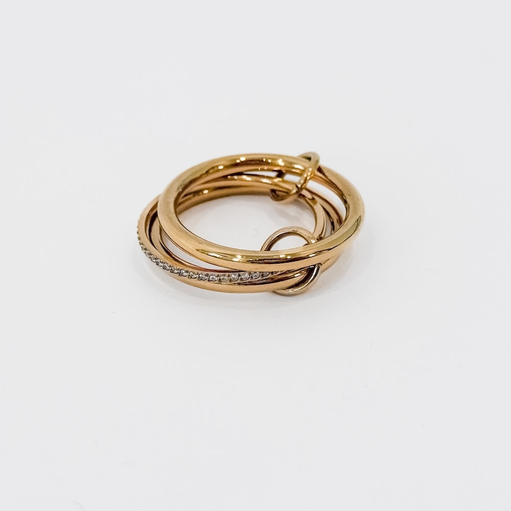 Layered In Diamonds Ring - WATERPROOF