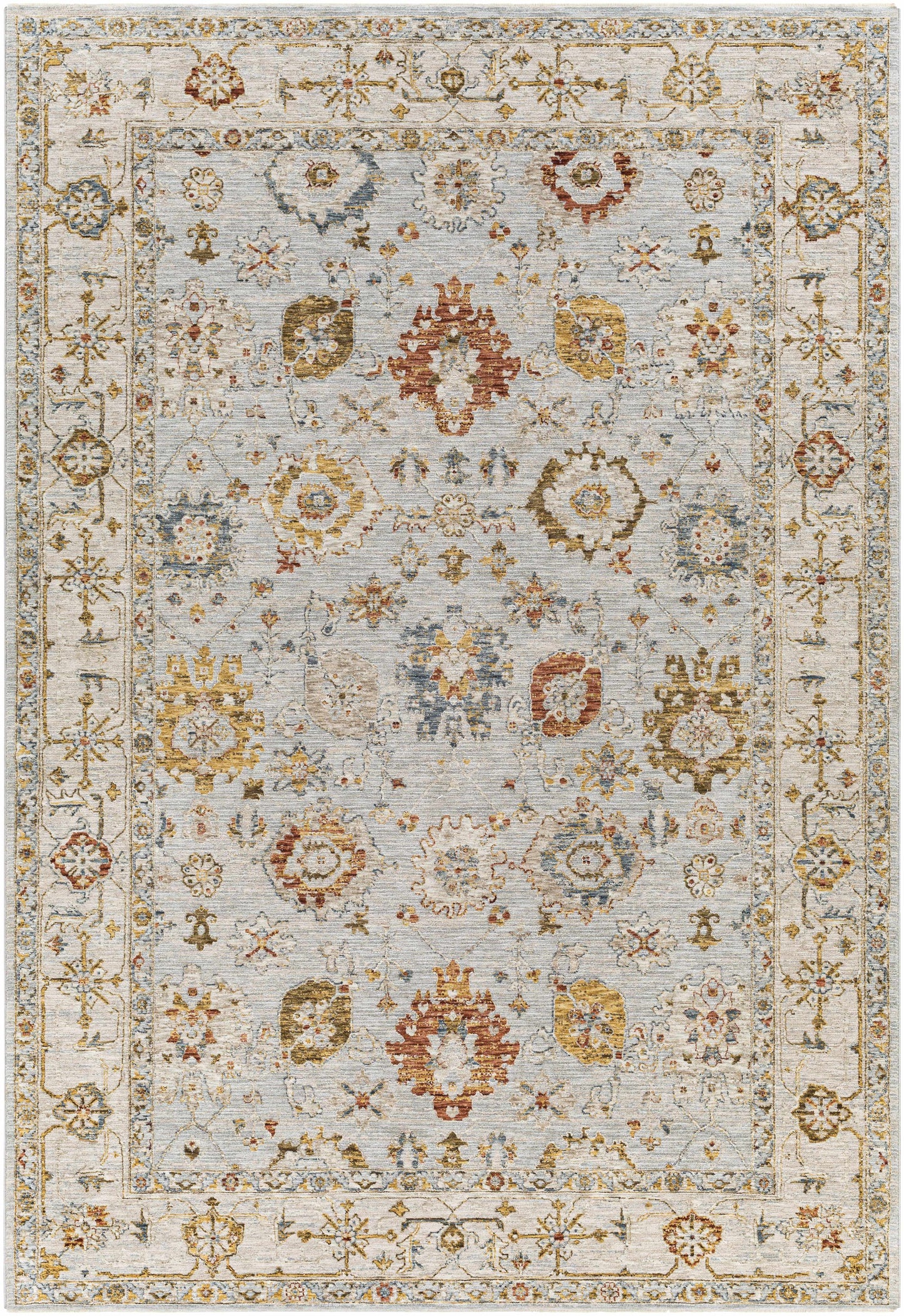 Luklukan Oushak Style Floral Rug
