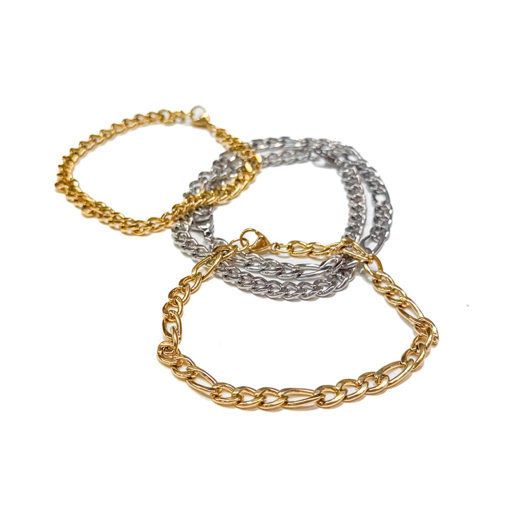 Lorenzo L'uomo Mens Collection Double Bracelet