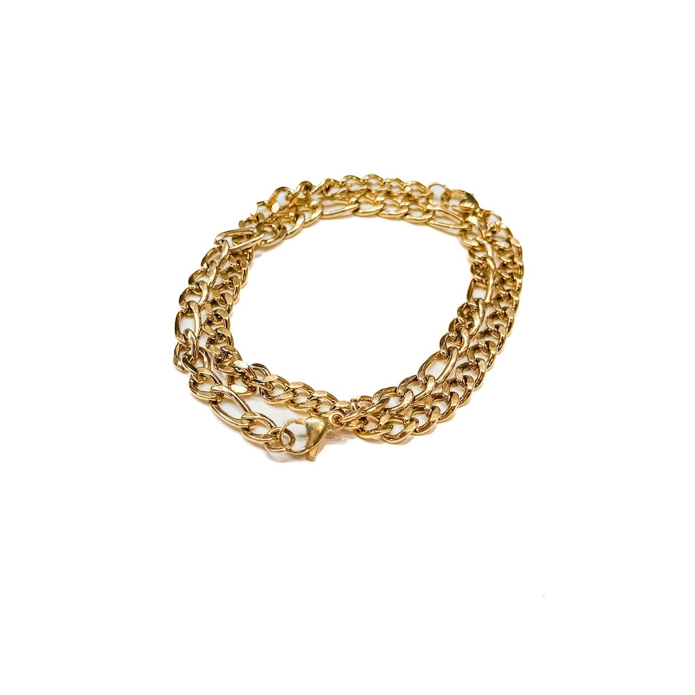 Lorenzo L'uomo Mens Collection Double Bracelet
