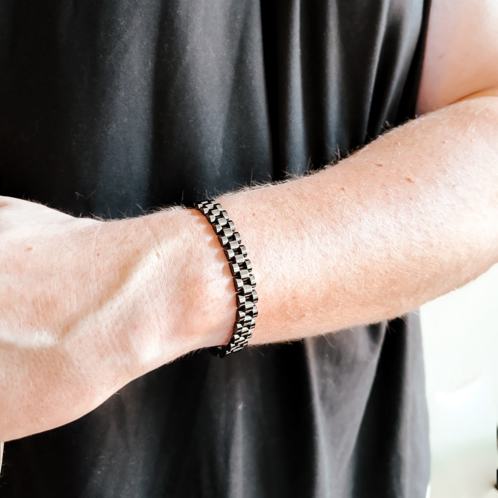 Matteo L'uomo Mens Collection Watch Band Bracelet