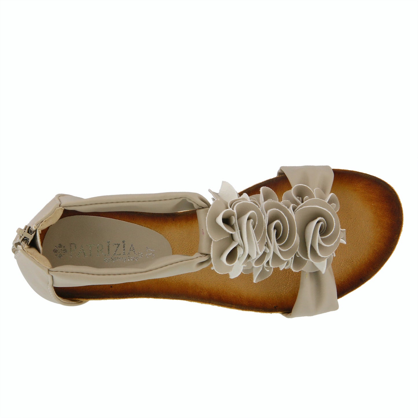 Harlequin Beige Sandal by Patrizia