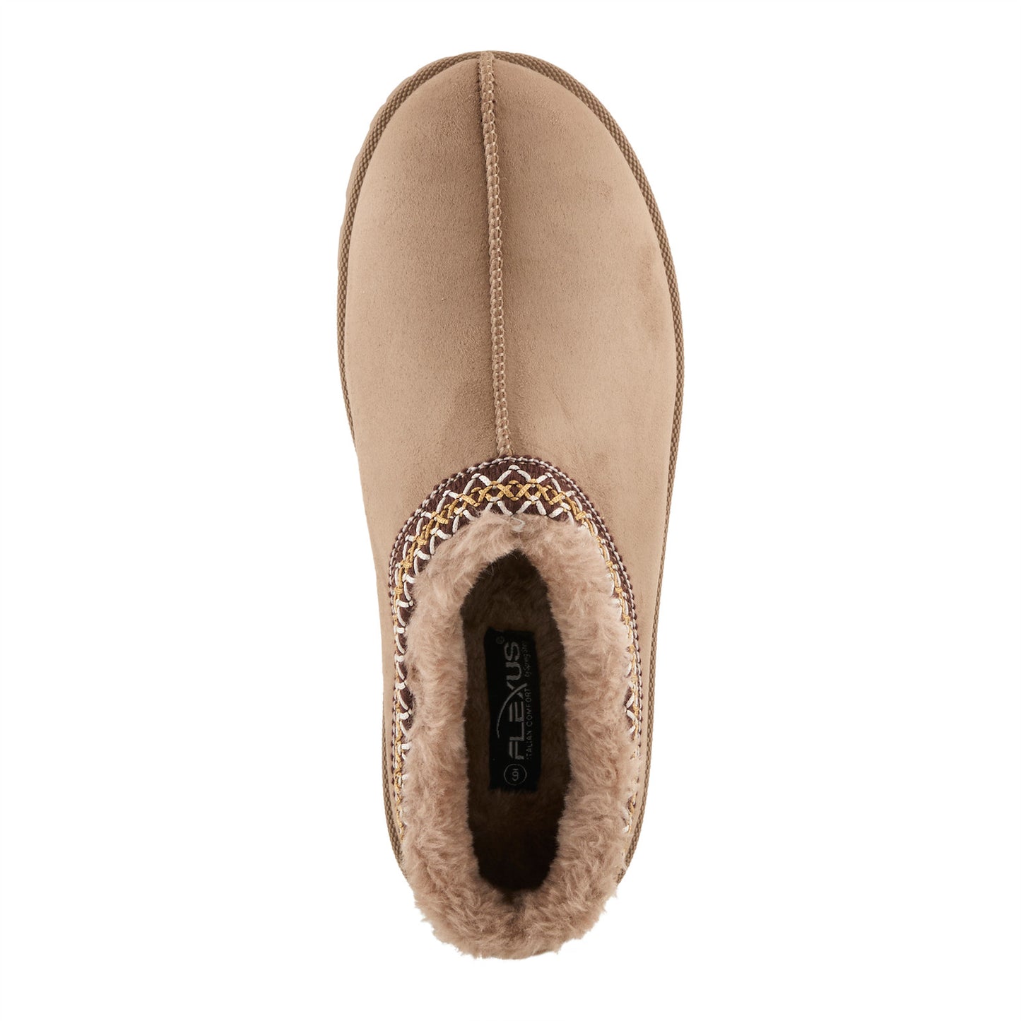 Alexon Taupe Classic Slip On Clog by Flexus