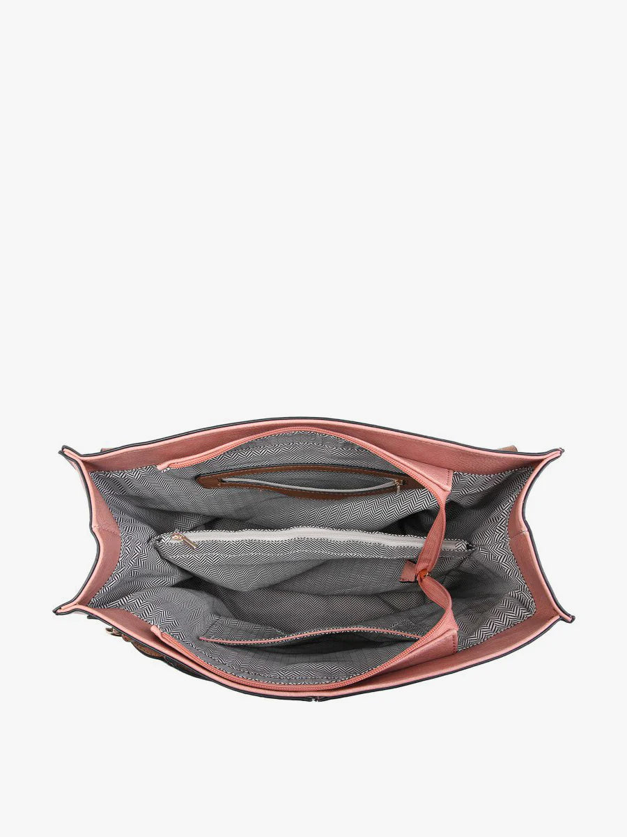 Connar Vegan Distressed Tan Tote by Jen & Co