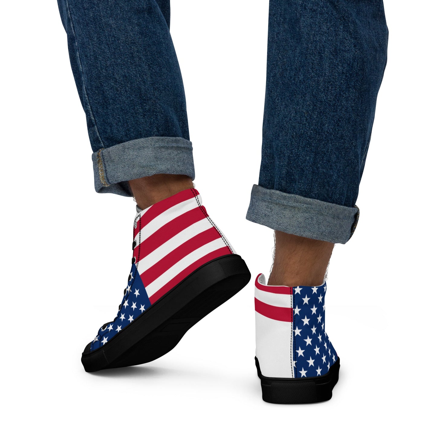 THEUS Men’s high top USA canvas shoes