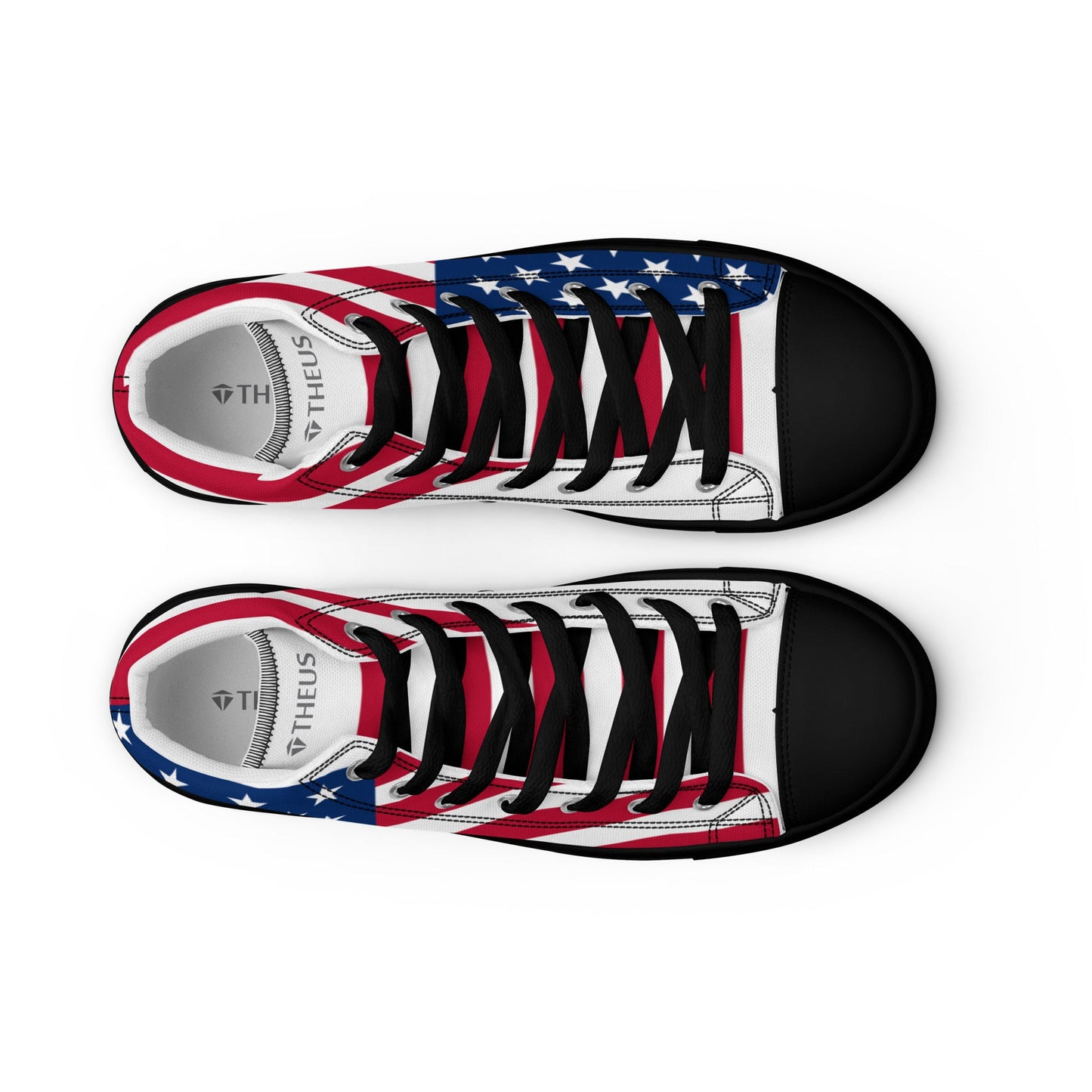THEUS Men’s high top USA canvas shoes