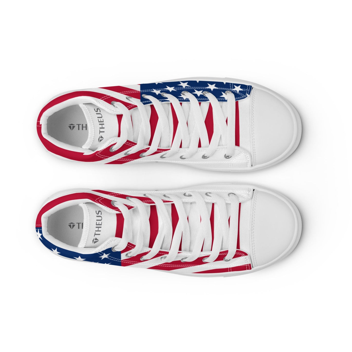 THEUS Men’s high top USA canvas shoes