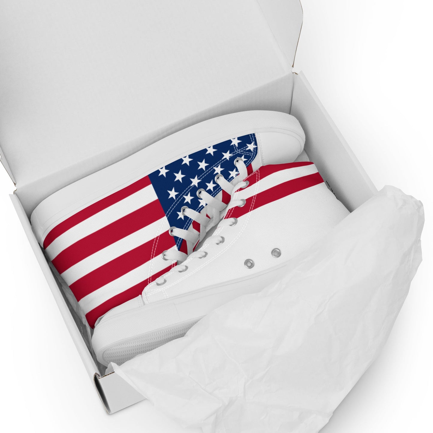 THEUS Men’s high top USA canvas shoes