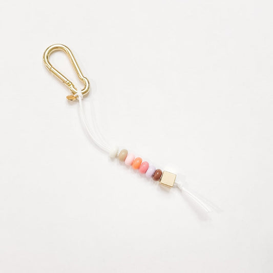 Rainbow Beaded Mini Bag Charm