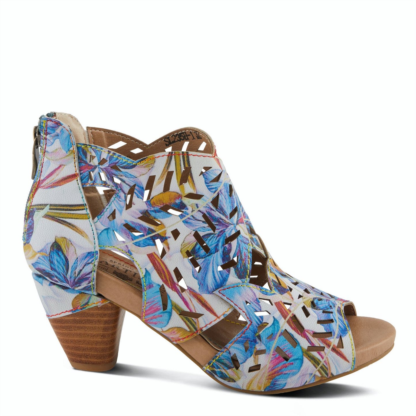ICON Blue Multi Heel Sandals by L'Artiste