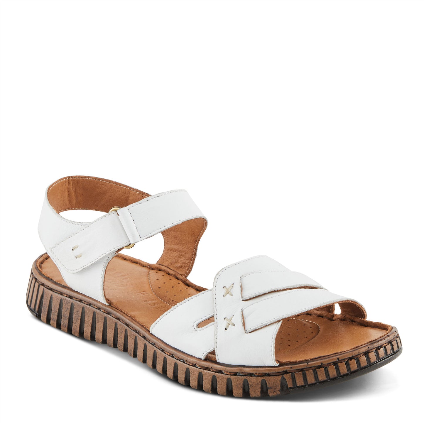NOCHELLA Supremely soft White Sandal by Spring Step
