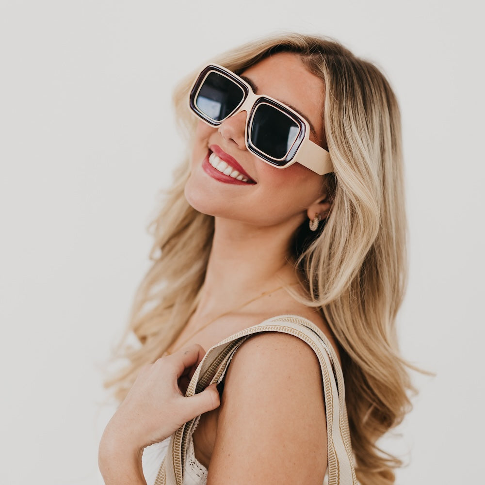 Nicolette Retro Oversized Square Sunglasses
