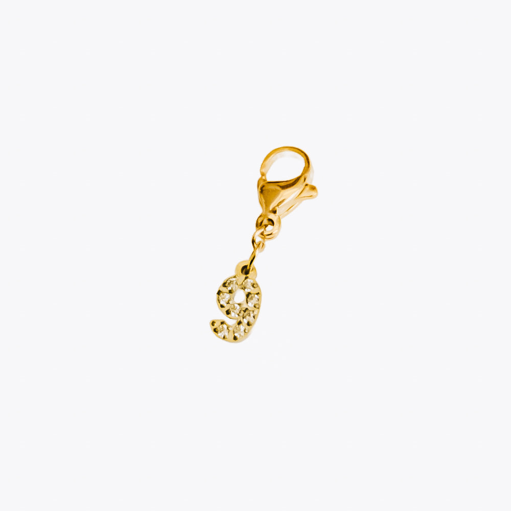 Number Charm Bar Chanelle Charms - WATERPROOF