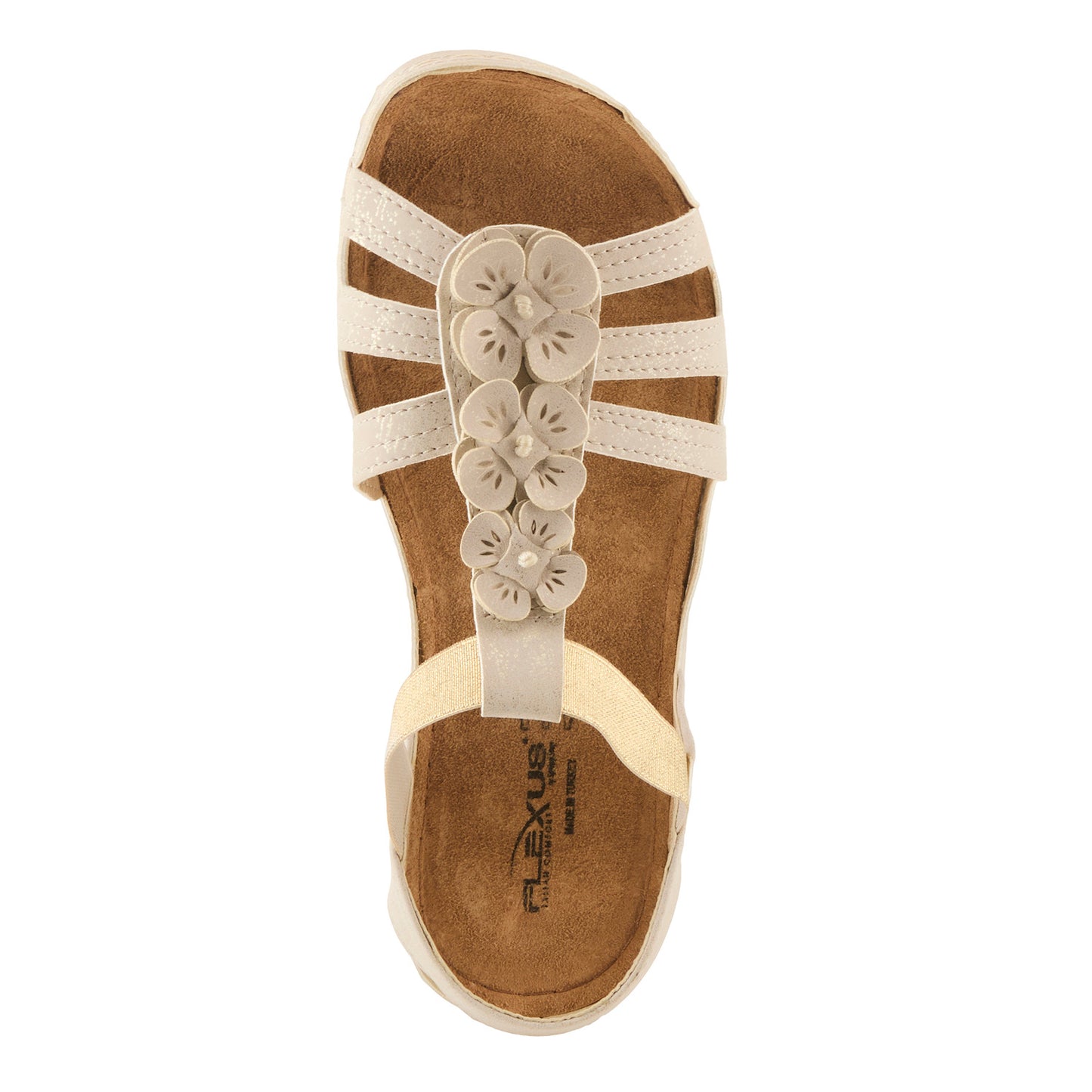 Adede Soft Gold European inspired Sandal by Flexus