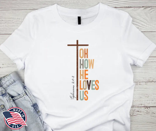 Oh How He Loves Us – White