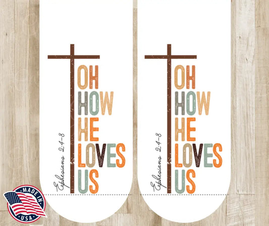 Oh How He Loves Us – White