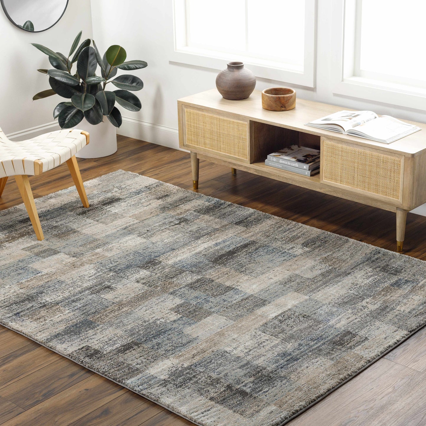 Ohtli Mosaic Luxe Thick Area Rug