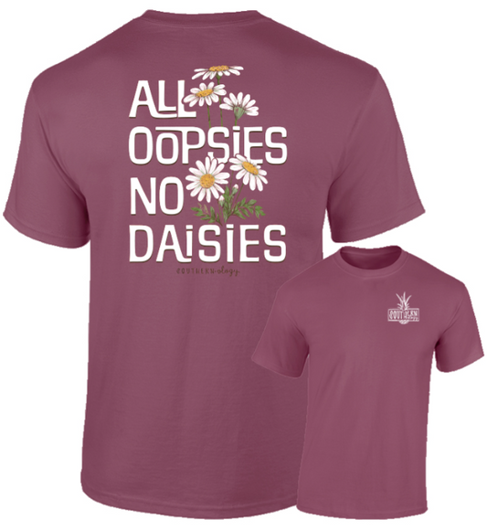 All Oopsies, No Daisies Berry Southernology Comfort Color Short Sleeve Tee