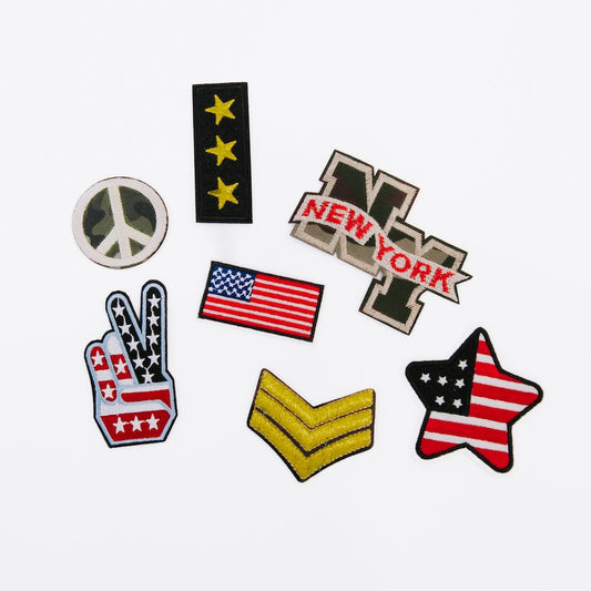 Patriotic Iron On Patch Bundle (7 pcs)