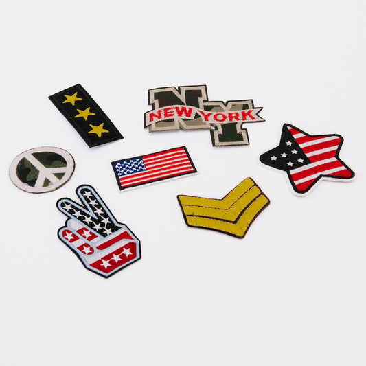 Patriotic Iron On Patch Bundle (7 pcs)