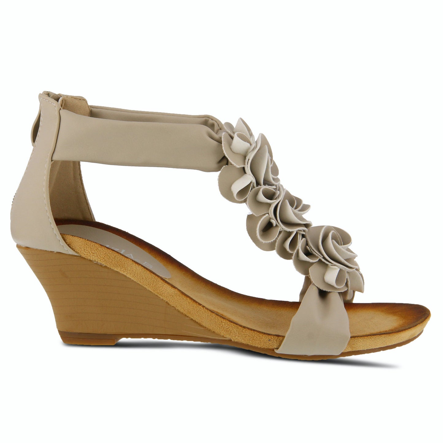 Harlequin Beige Sandal by Patrizia