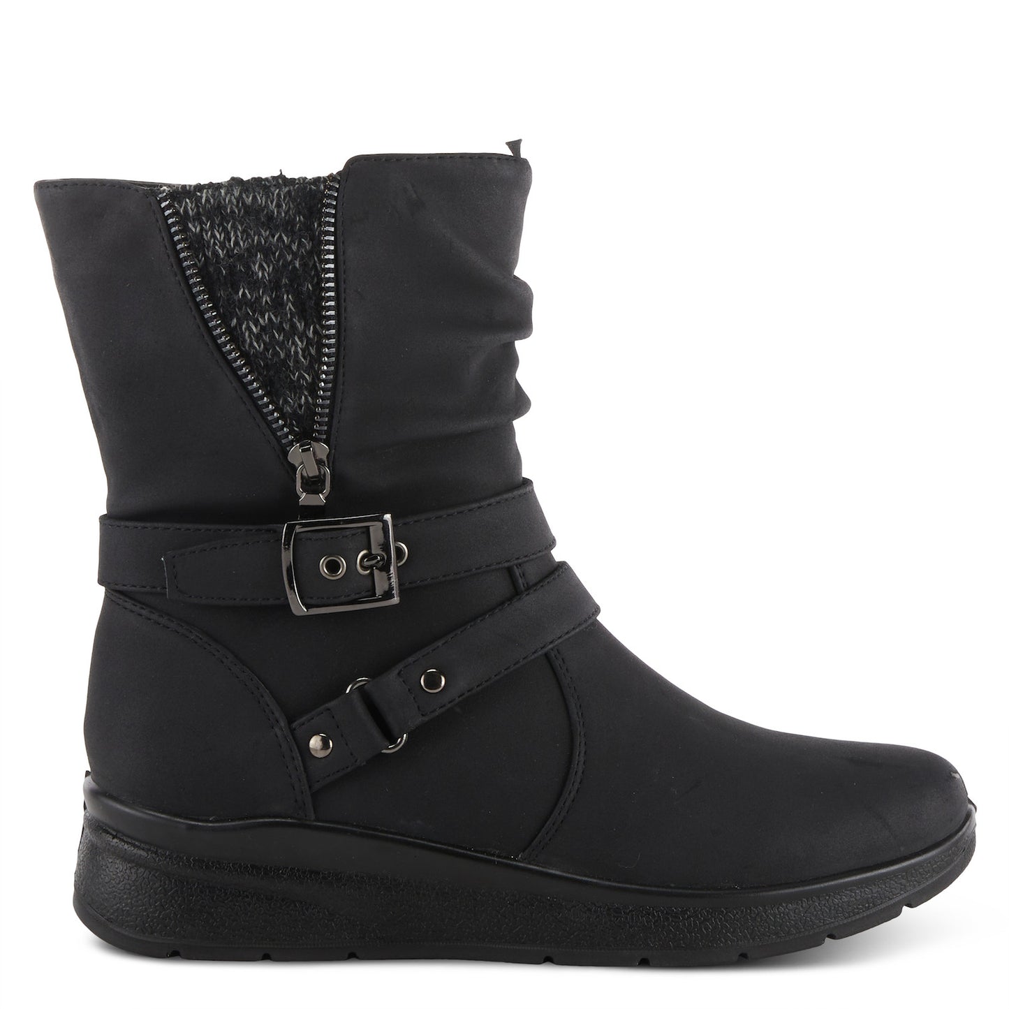 Campton Black Boot by Flexus