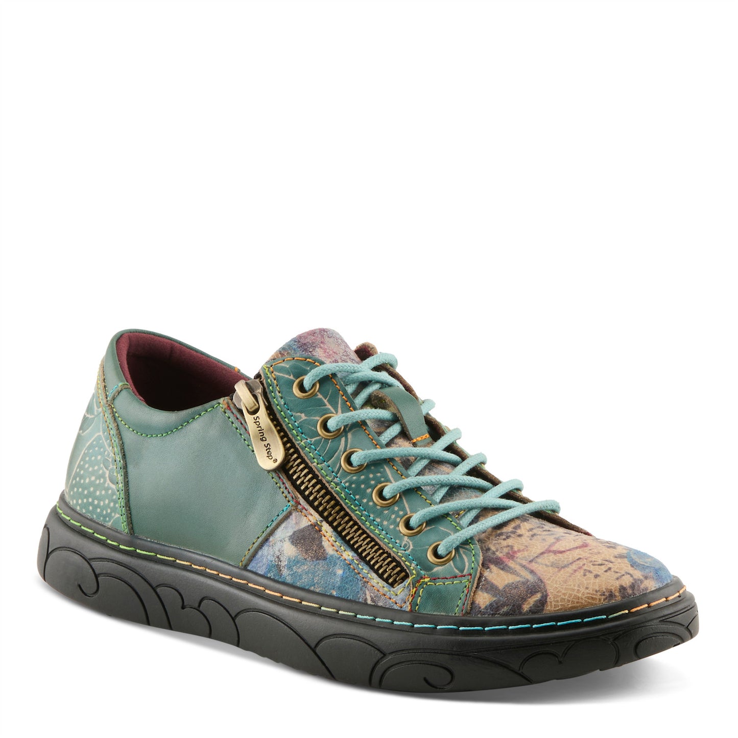 Danli-Bloom French inspired zippered sneaker by L`Artiste