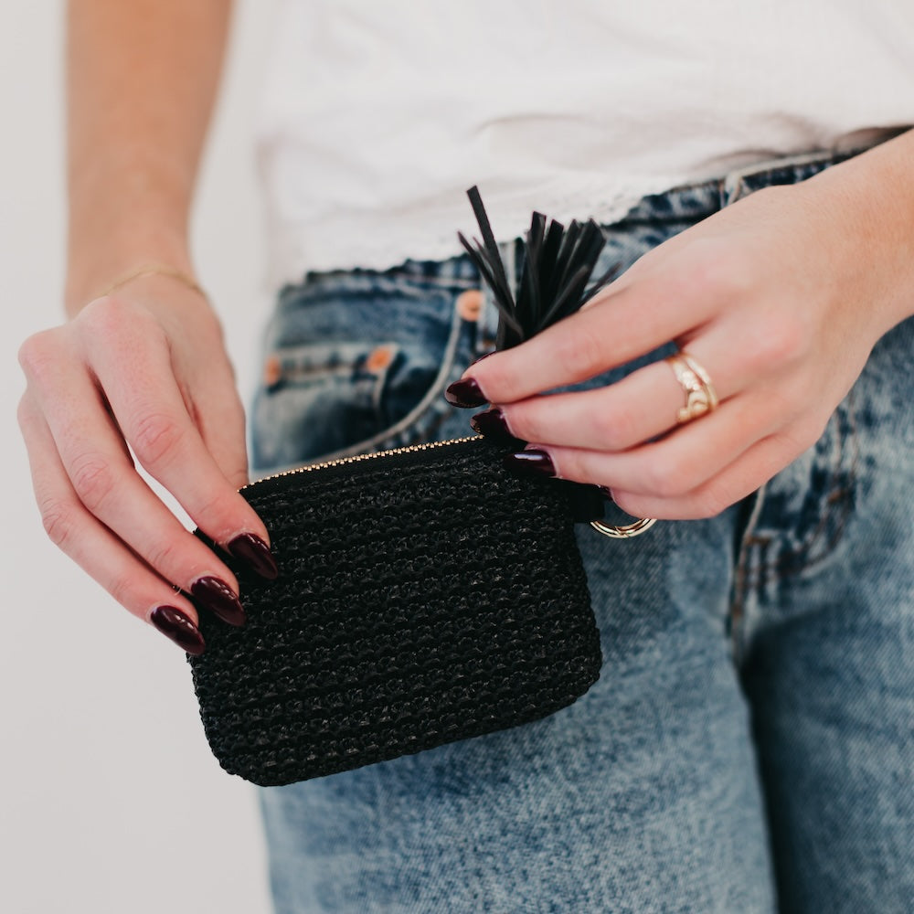 River Raffia Clippable Card Holder