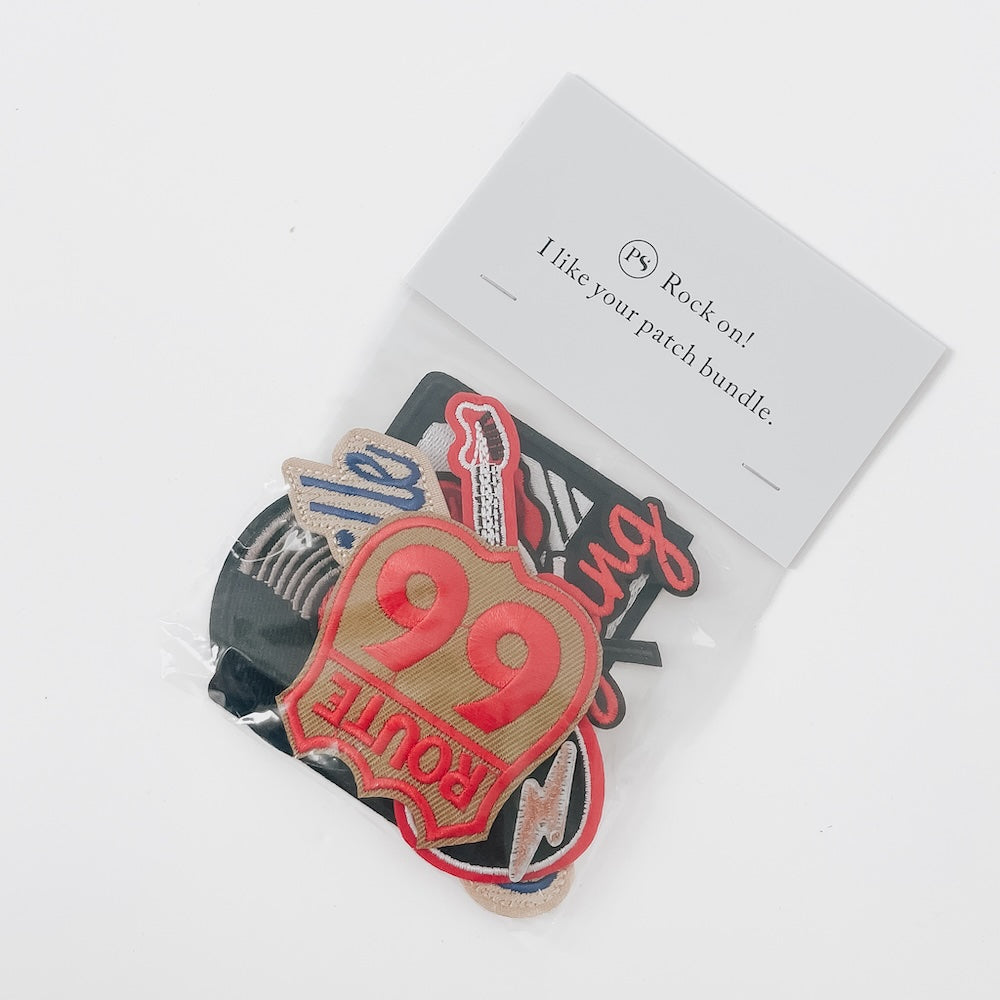 Rock On Iron On Patch Bundle(9 pcs)