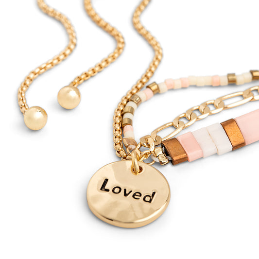 Your Journey Adjustable Tile Bracelet Boxed - Loved by Demdaco Life is alot like the beads of this bracelet. Each with a story to tell