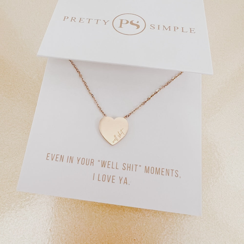 Salty Heart Gift Necklace - WATERPROOF