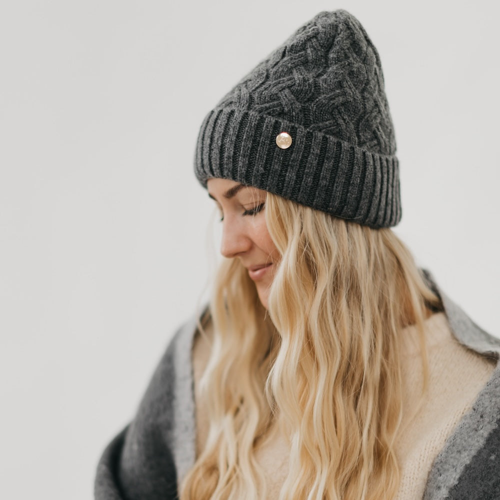 Satin Lined Cashmere Beanie