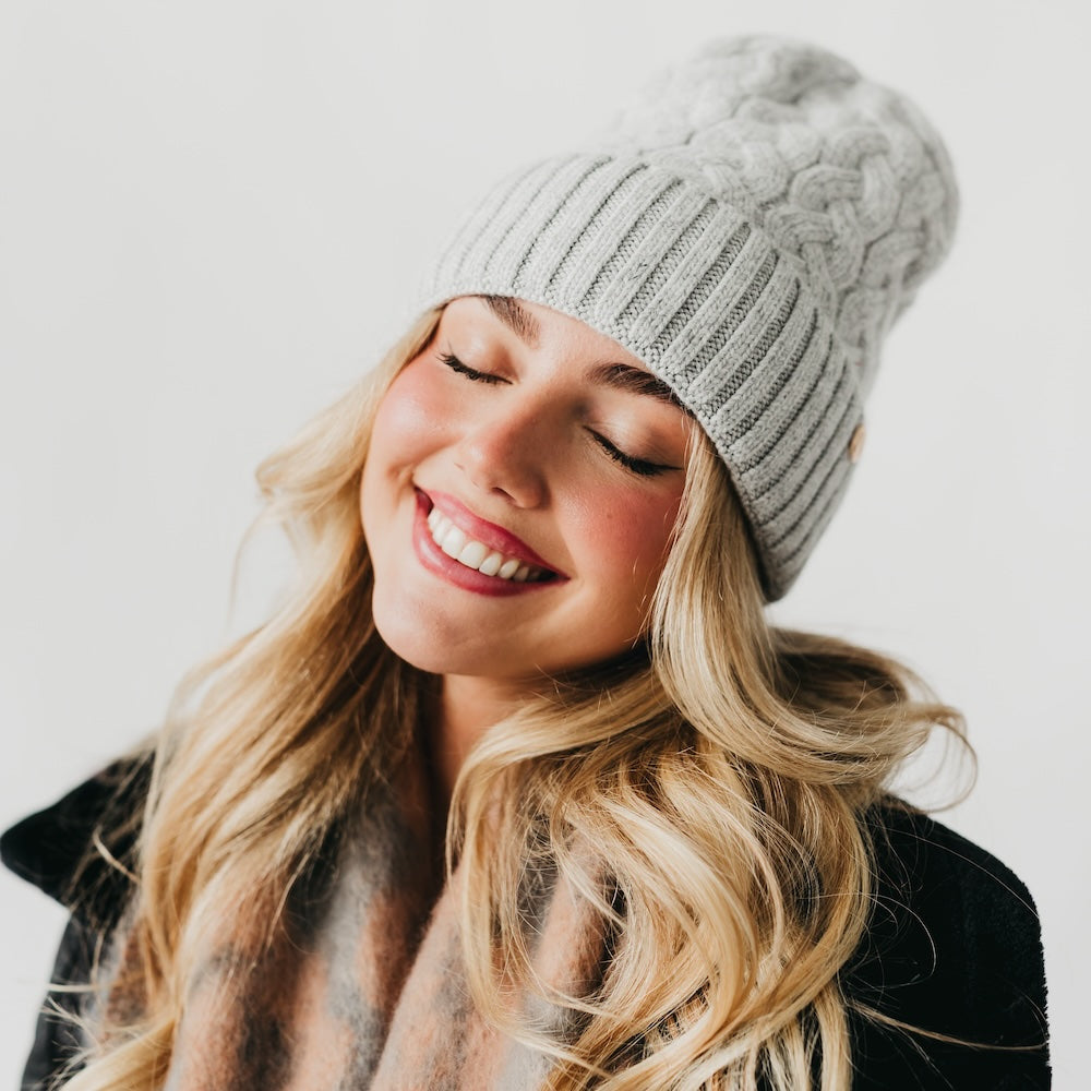 Satin Lined Cashmere Beanie