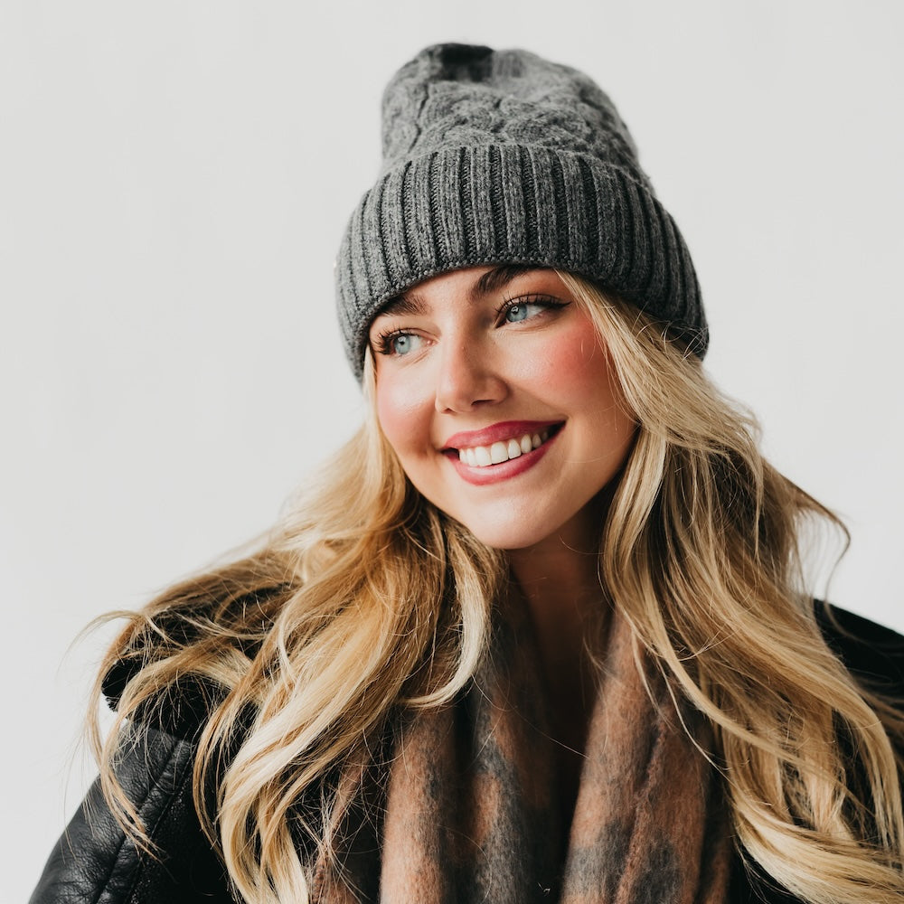 Satin Lined Cashmere Beanie