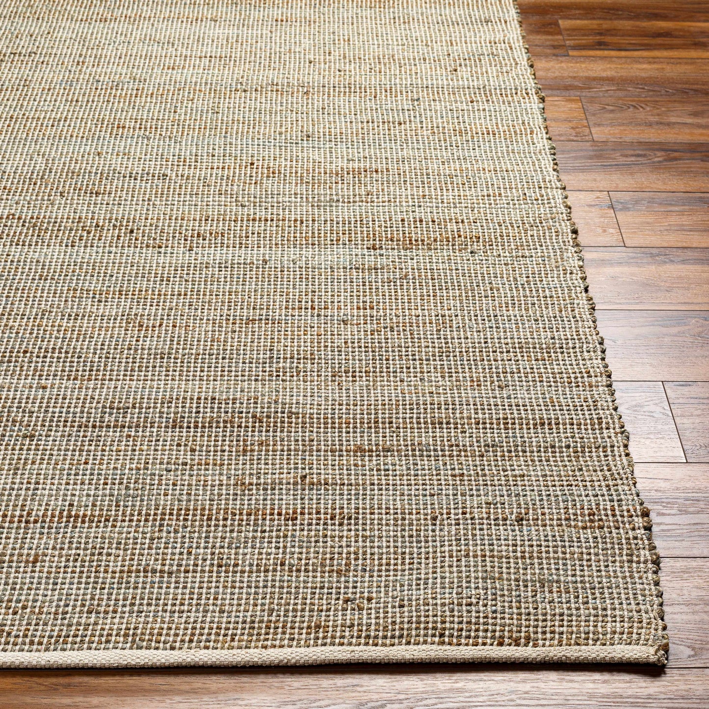Byrne Beige & Green Jute Rug