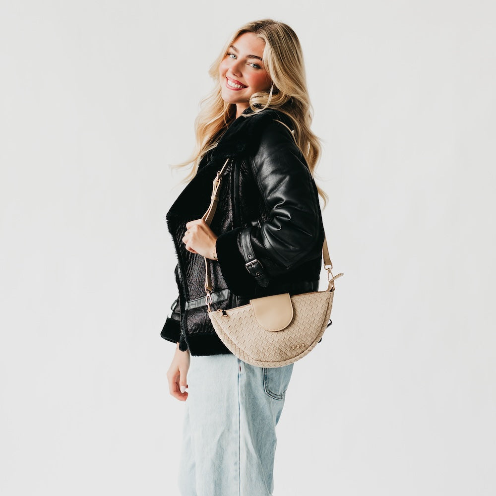 Selena Suede Flap Crossbody