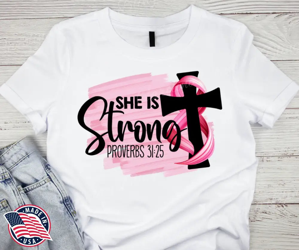 She is Strong – White