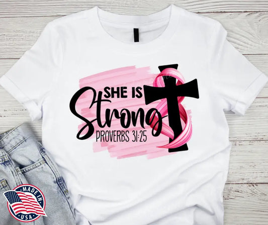 She is Strong – White