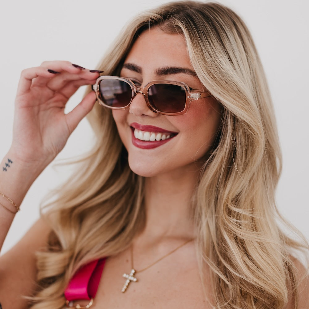 Sheila Retro Oval Sunglasses